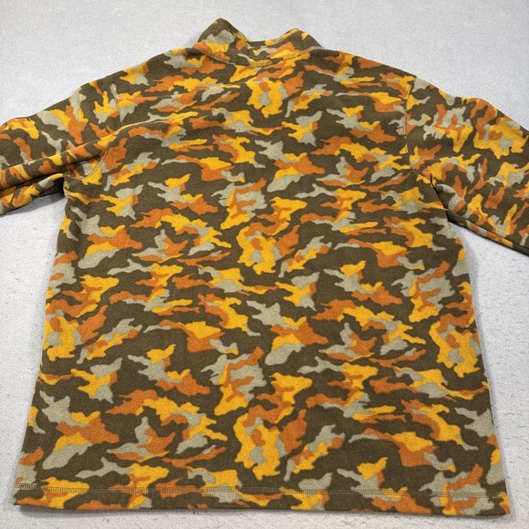 Eddie Bauer MENS  XL HEAVY FLEECE ZIP Sweater Jacket Olive Green Activewear - Picture 7 of 8